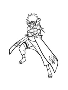 Namikaze Minato coloring page