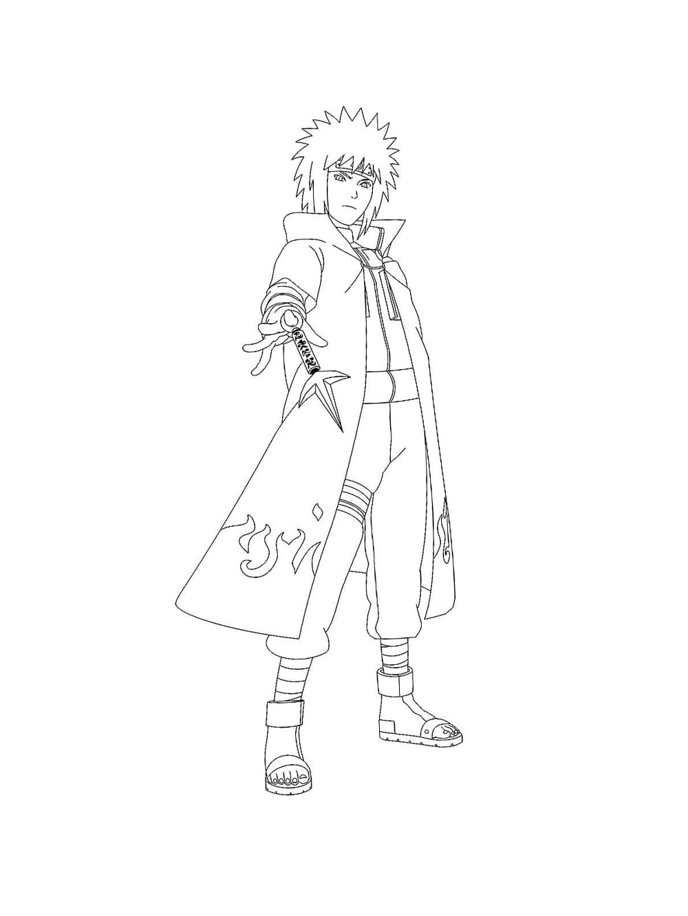 Namikaze Minato coloring page