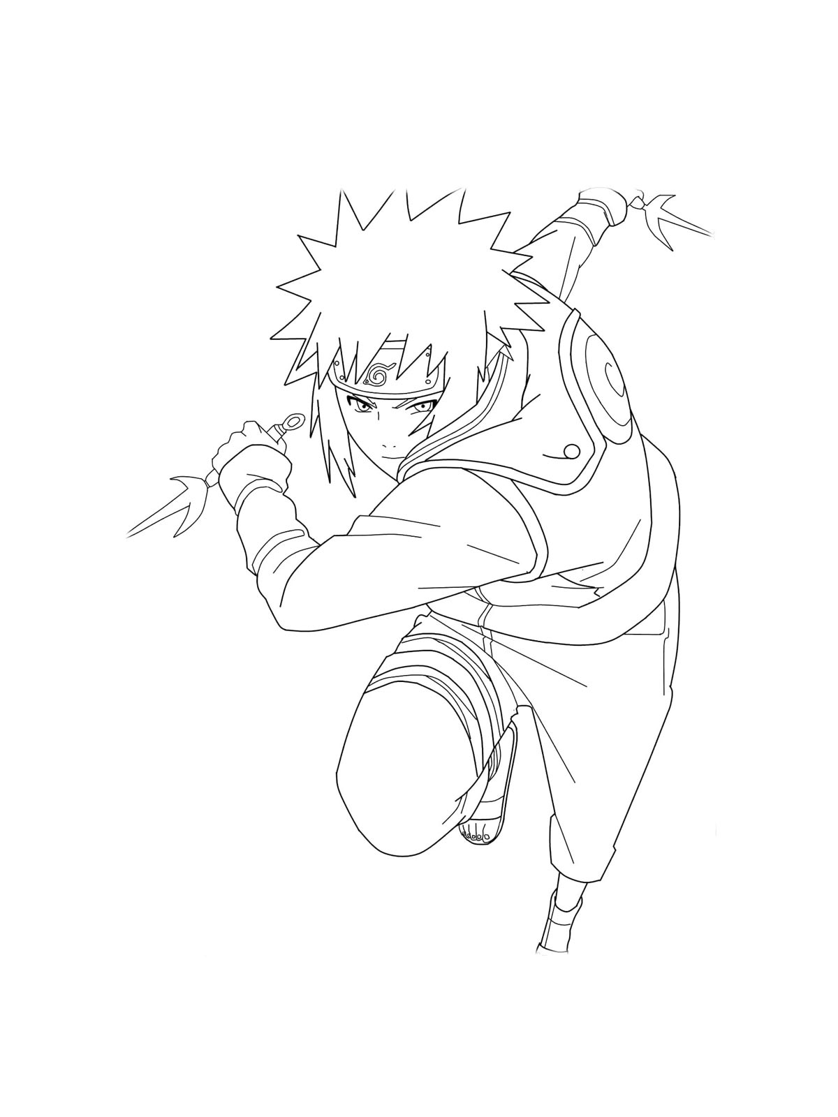 Namikaze Minato coloring page