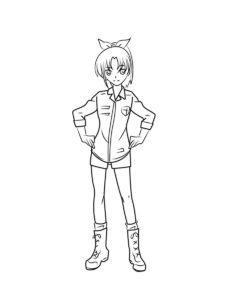 Nao Midorikawa coloring page