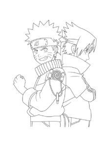 Naruto coloring page