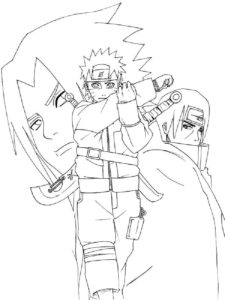 Naruto coloring page