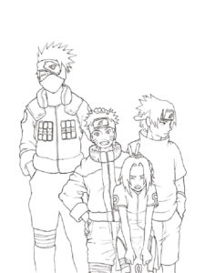 Naruto coloring page