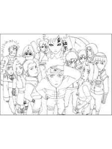 Naruto coloring page