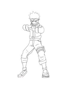 Naruto coloring page