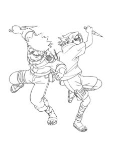 Naruto coloring page