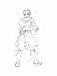 Natsu Dragneel coloring page