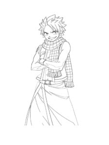 Natsu Dragneel coloring page