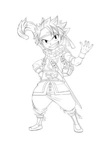 Natsu Dragneel coloring page