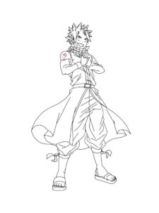 Natsu Dragneel coloring page