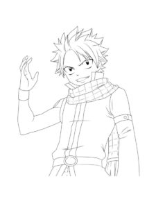 Natsu Dragneel coloring page