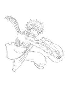 Natsu Dragneel coloring page