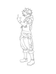 Natsu Dragneel coloring page