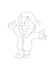 Ninja Hattori coloring page