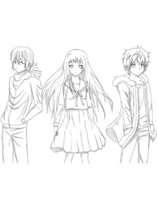 Noragami coloring page