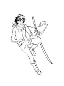 Noragami coloring page