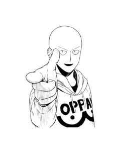 One-Punch Man coloring page