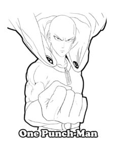 One-Punch Man coloring page