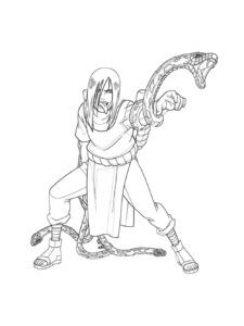 Orochimaru coloring page