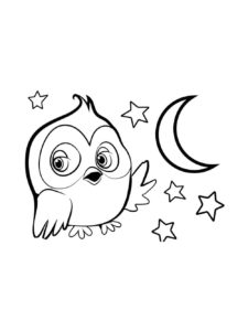 Owl coloring page