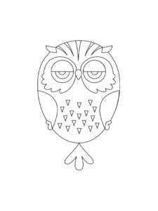 Owl coloring page