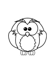 Owl coloring page