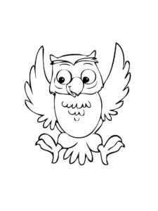 Owl coloring page