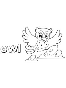 Owl coloring page