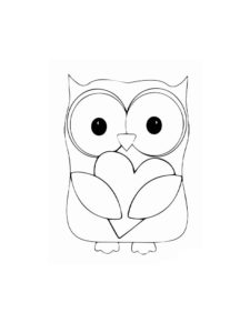 Owl coloring page