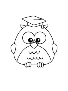 Owl coloring page