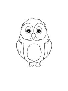 Owl coloring page