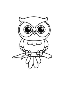 Owl coloring page