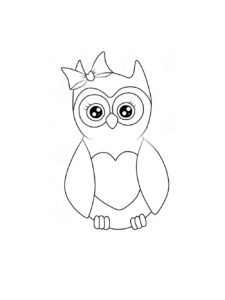 Owl coloring page