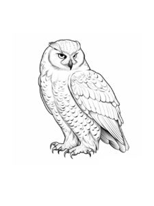 Owl coloring page