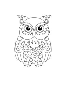 Owl coloring page