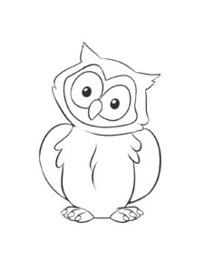 Owl coloring page