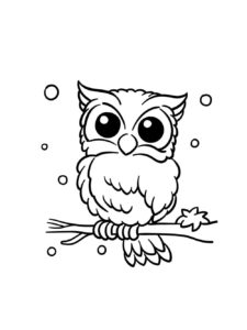 Owl coloring page