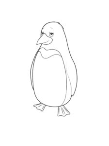 Penguin coloring page