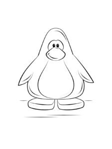 Penguin coloring page