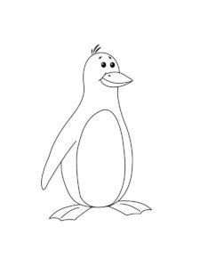 Penguin coloring page