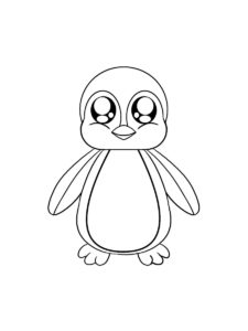 Penguin coloring page