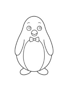 Penguin coloring page