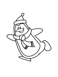 Penguin coloring page