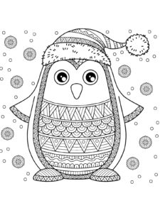 Penguin coloring page