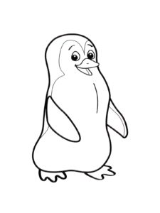 Penguin coloring page