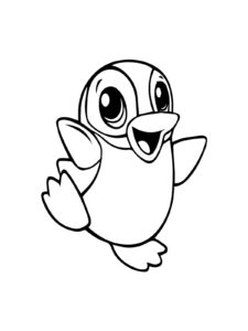 Penguin coloring page