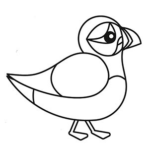 Puffin coloring pages