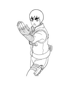 Rock Lee coloring page