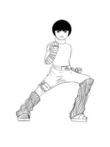 Rock Lee coloring page