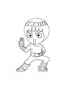 Rock Lee coloring page